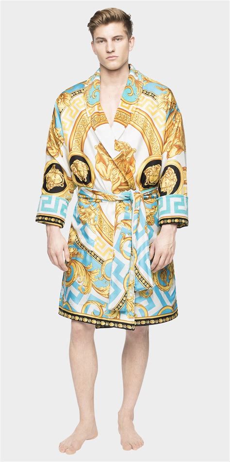 mens versace robes|versace kimono robe.